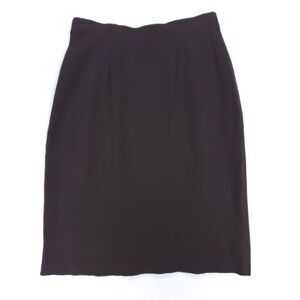 EILEEN FISHER 90s Stretch Jersey High Rise Pencil Mini Skirt XS Chocolate Brown